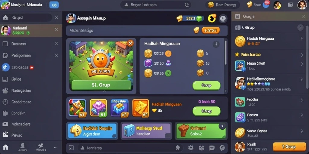Beragam pilihan permainan yang menggugah semangat bersaing.