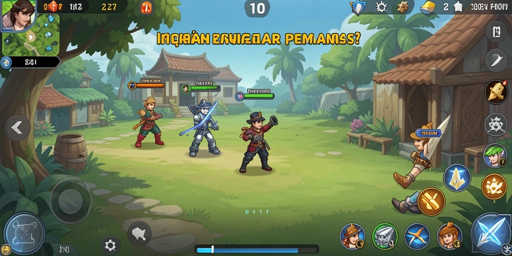 Screenshot karakter yang dapat dipilih dalam game.