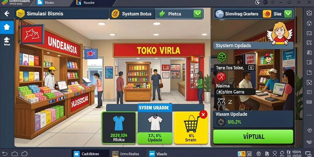 Tangkapan layar level baru yang menantang.