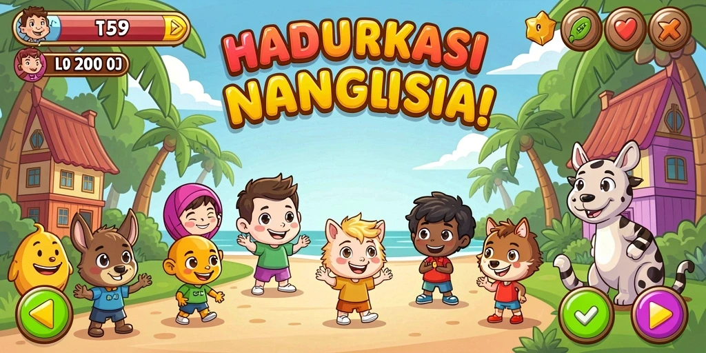 Petunjuk dan tantangan yang menarik di setiap level.